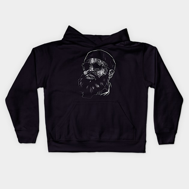 Black Thought Kids Hoodie by salohman